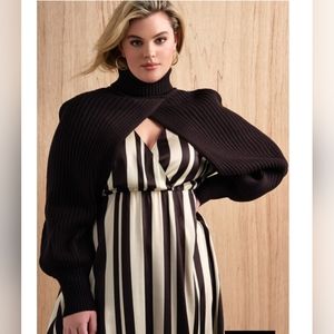 Eloquii Turtleneck Sleeve sweater/topper